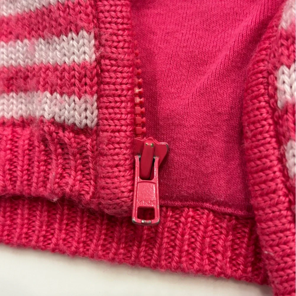 GAP: Pink and White Striped Toddler Jacket